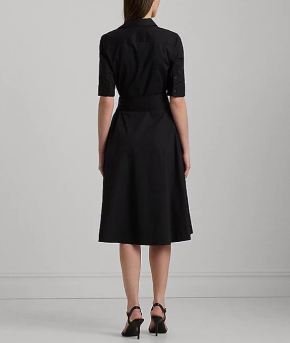 Lauren Ralph Lauren Petite Belted Shirt Dress MSRP $145