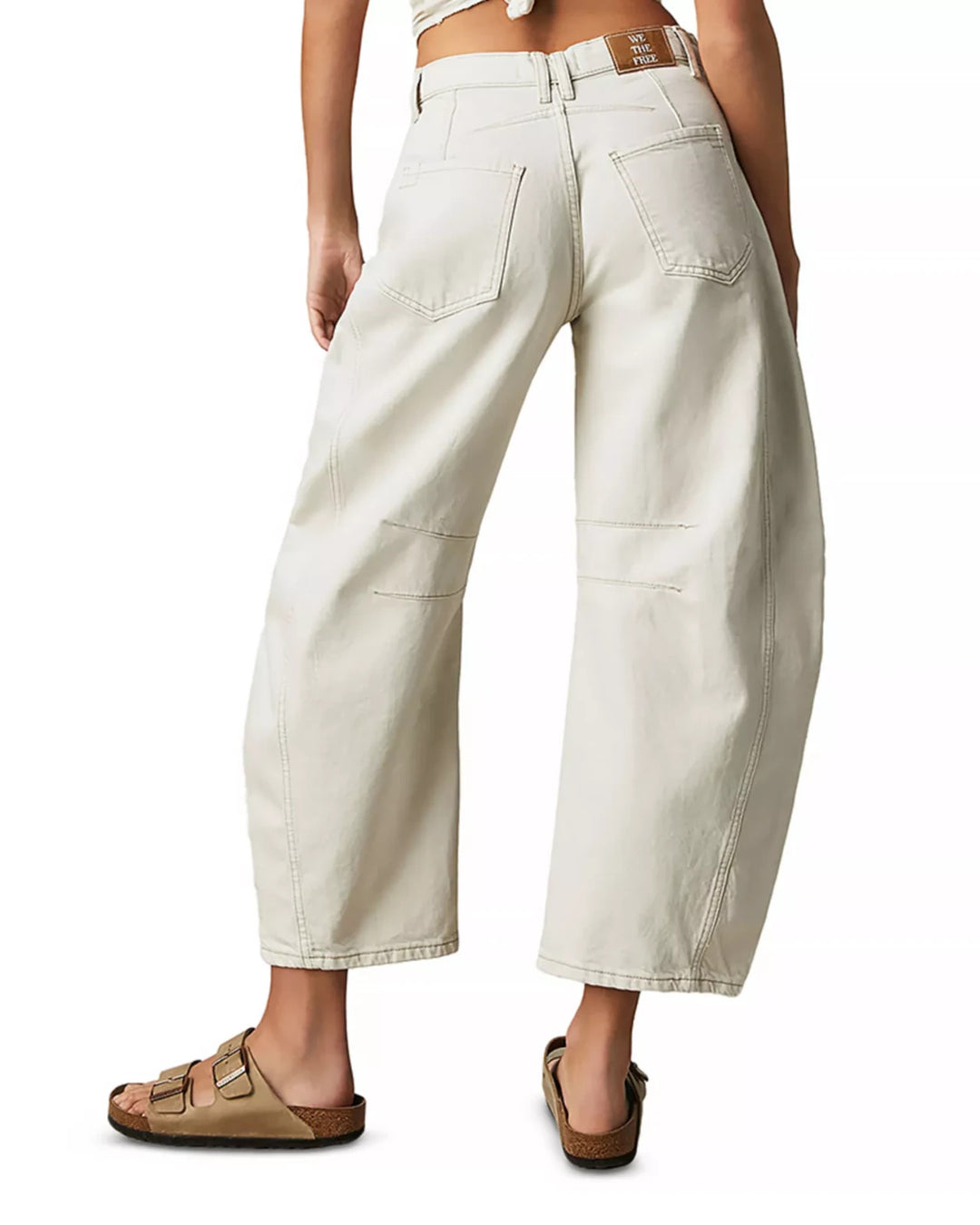 Free People We The Free Good Luck Mid Rise Barrel Jeans MSRP $98