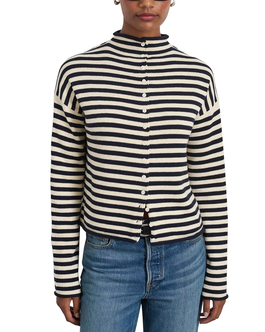 Alex Mill Taylor Striped Cardigan MSRP $175