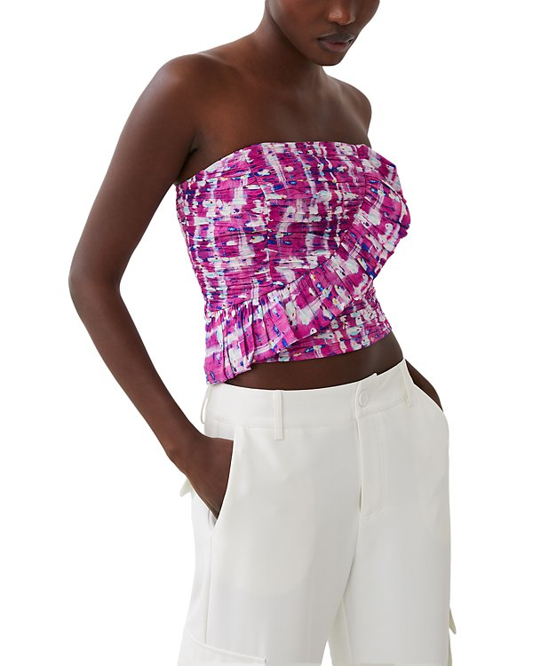 French Connection Aria Faris Printed Sleeveless Top MSRP $78