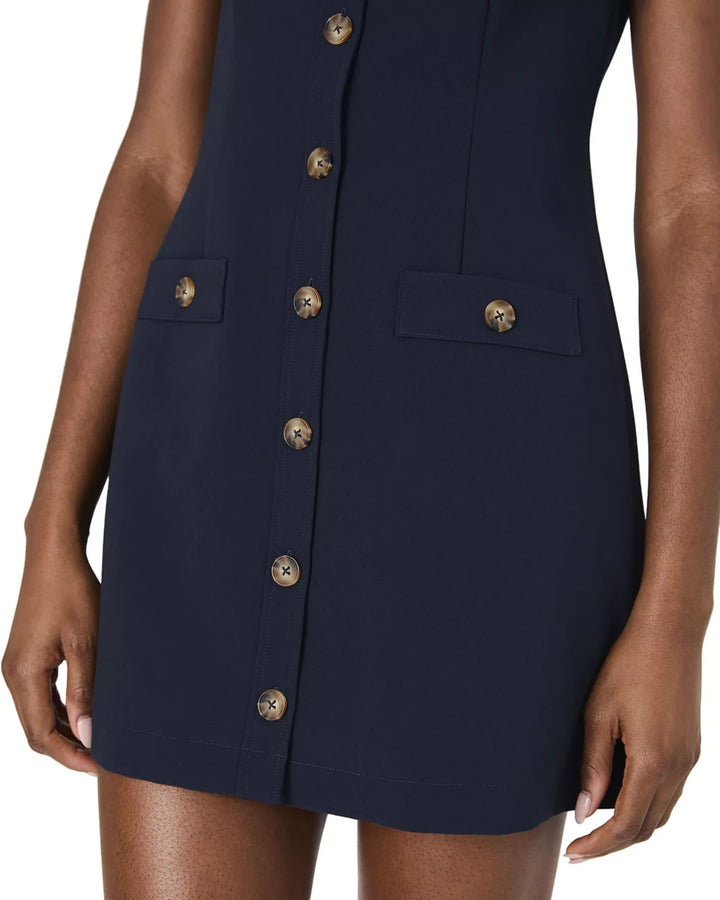 French Connection Azra Button Front Dress MSRP $138