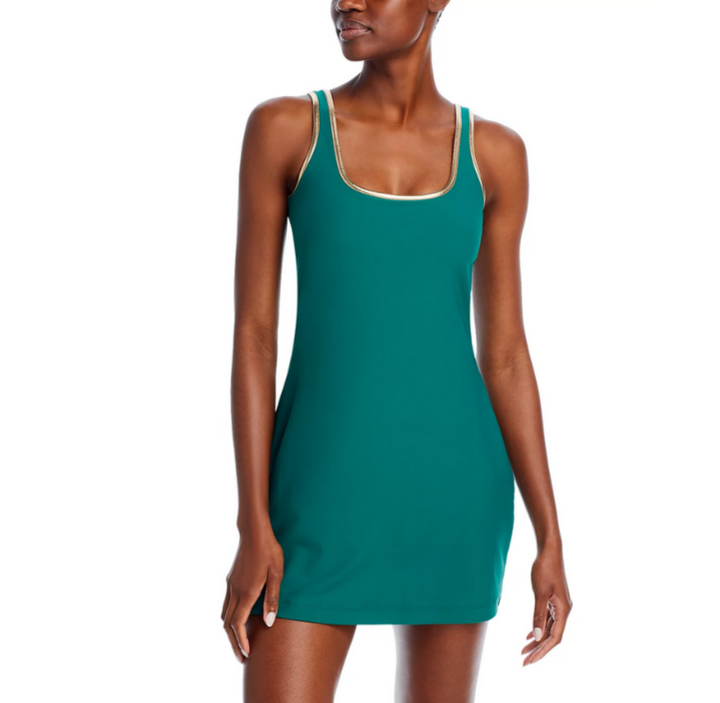 AQUA Athletic x Venus Williams Square Neck Mini Dress MSRP $88