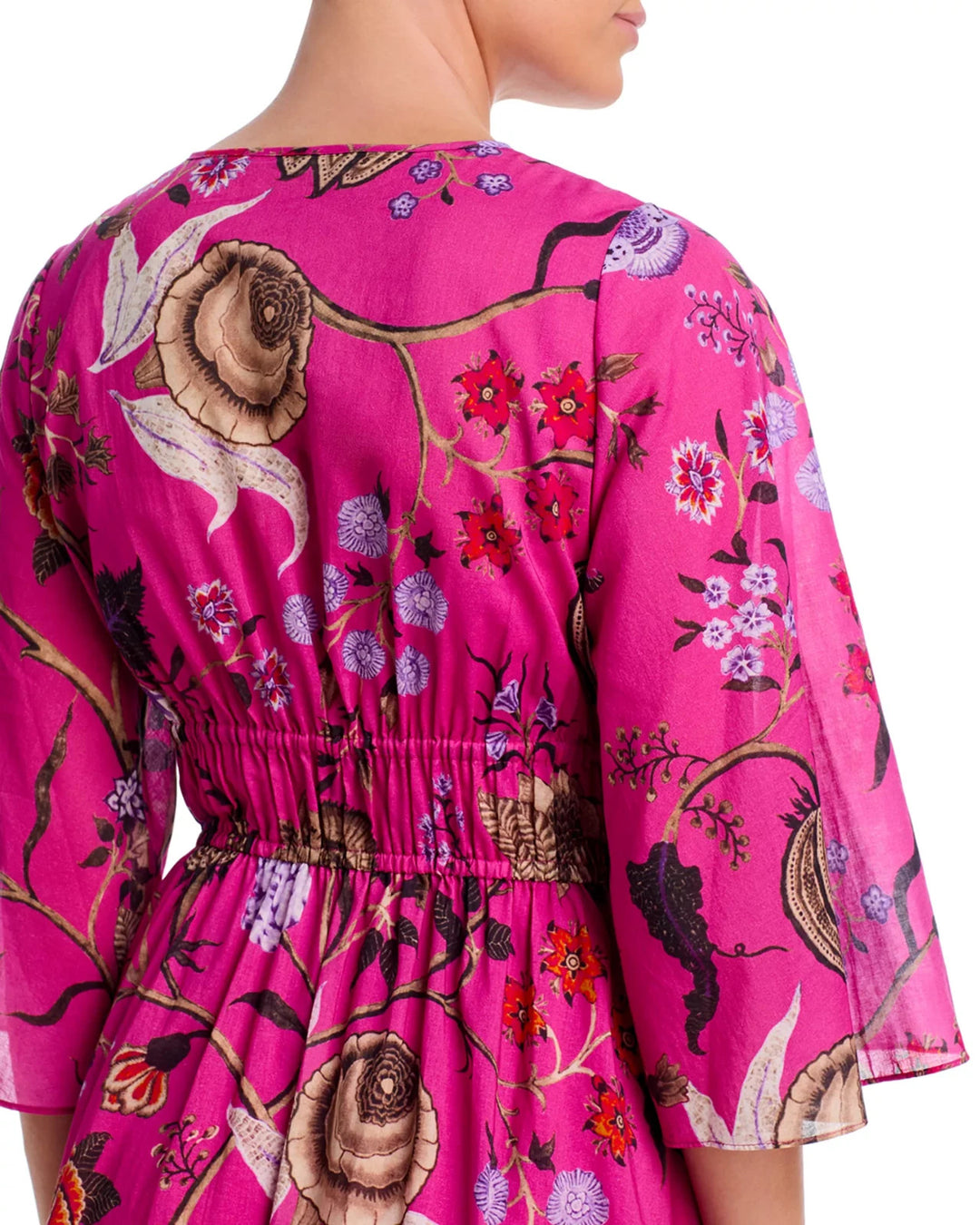 Kobi Halperin Reese Floral Tiered Cover Up Dress MSRP $598