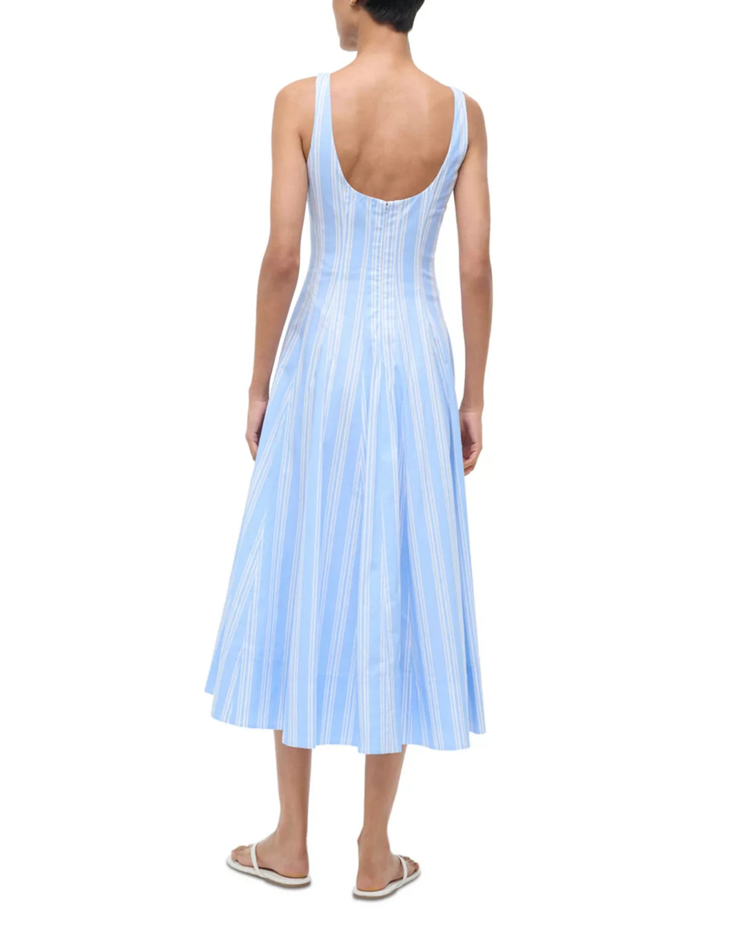 STAUD Wells Midi Dress MSRP $325