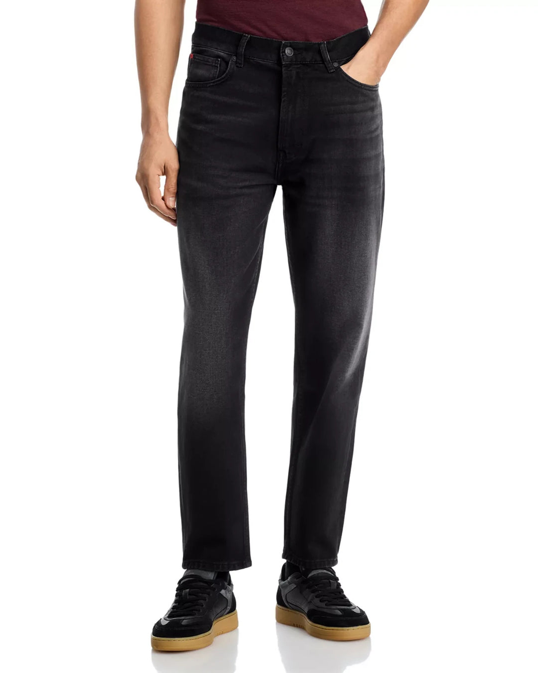 HUGO 838 Relaxed Tapered Fit Jeans in Dark Gray MSRP $179