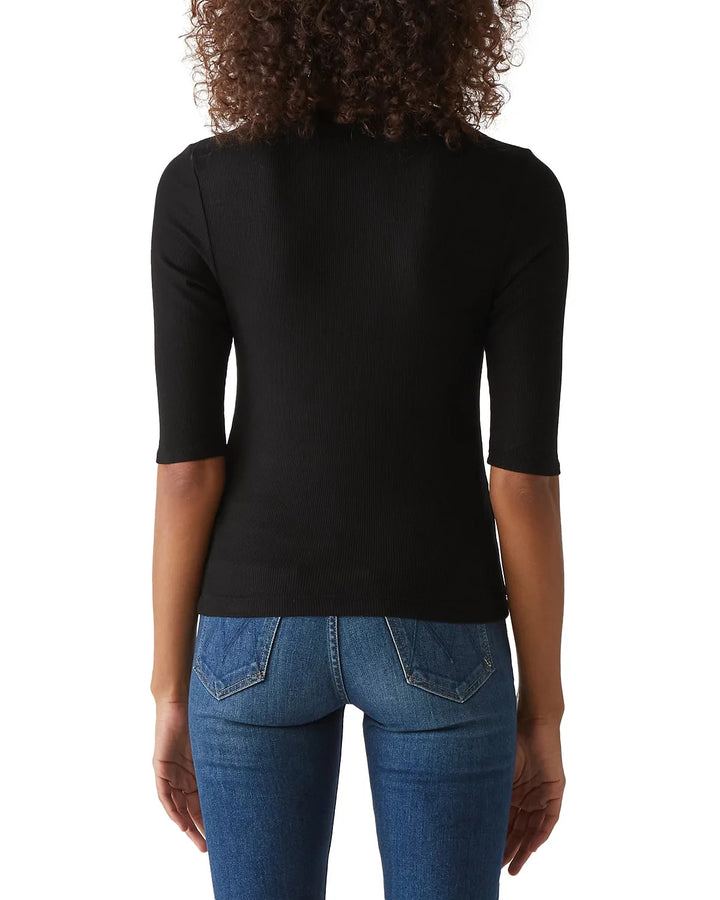 Michael Stars Maeve Elbow Sleeve Crewneck Top MSRP $88