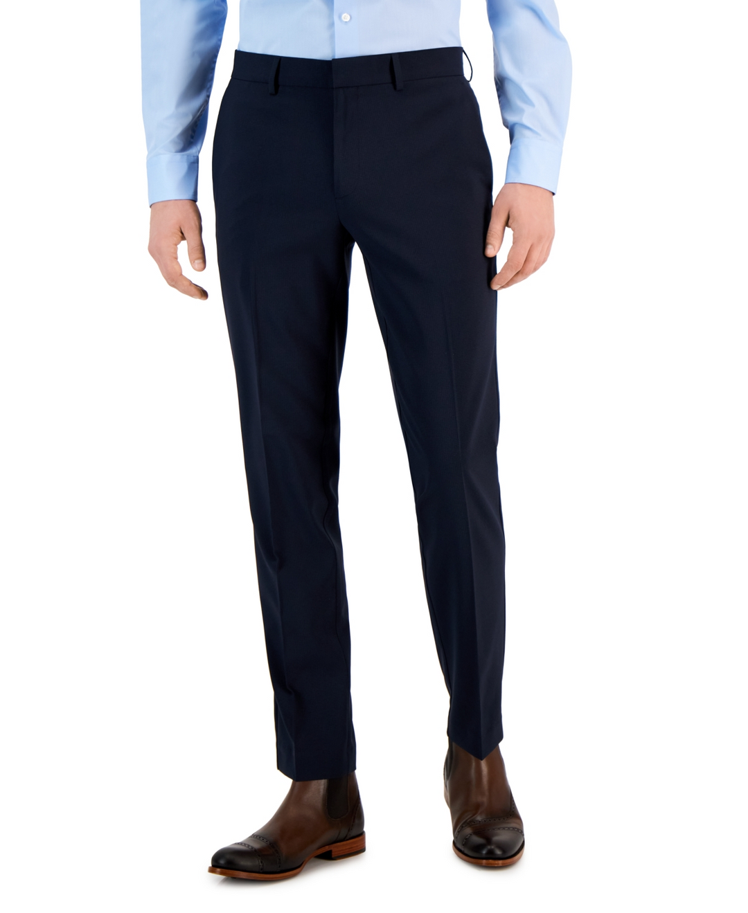 Perry Ellis Portfolio Men's Slim-Fit Flat Front Pants MSRP $95