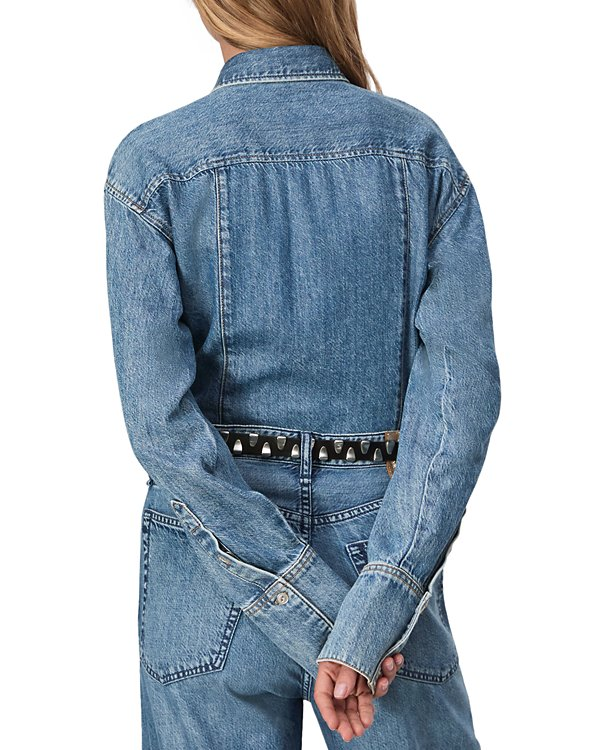 rag & bone Leah Ultra Featherweight Denim Shirt MSRP $258