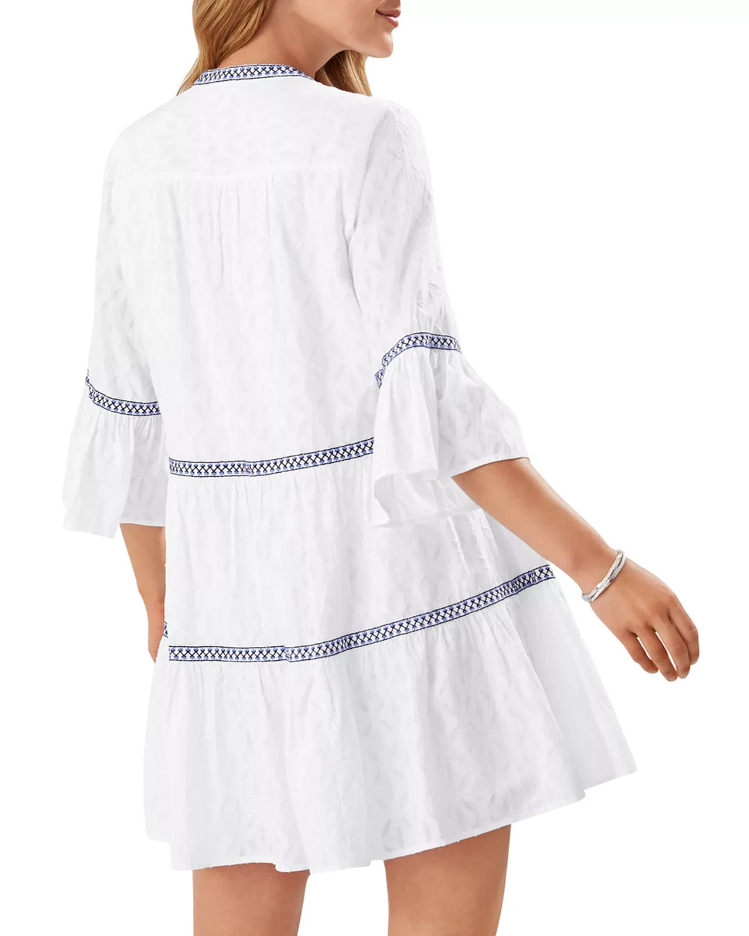 Tommy Bahama Jacquard Tiered Dress MSRP $138