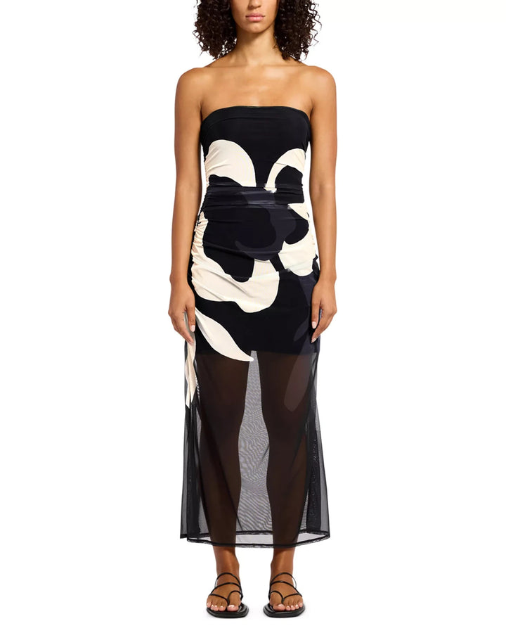 JETS Mesh Strapless Dress MSRP $280