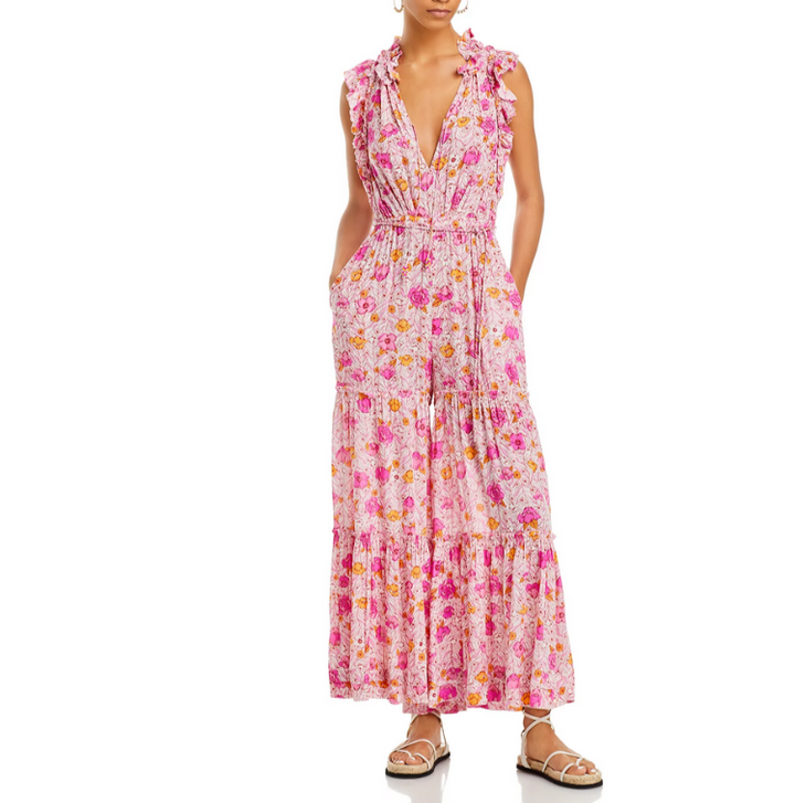 Poupette St. Barth Belene Wide Leg Jumpsuit MSRP $450