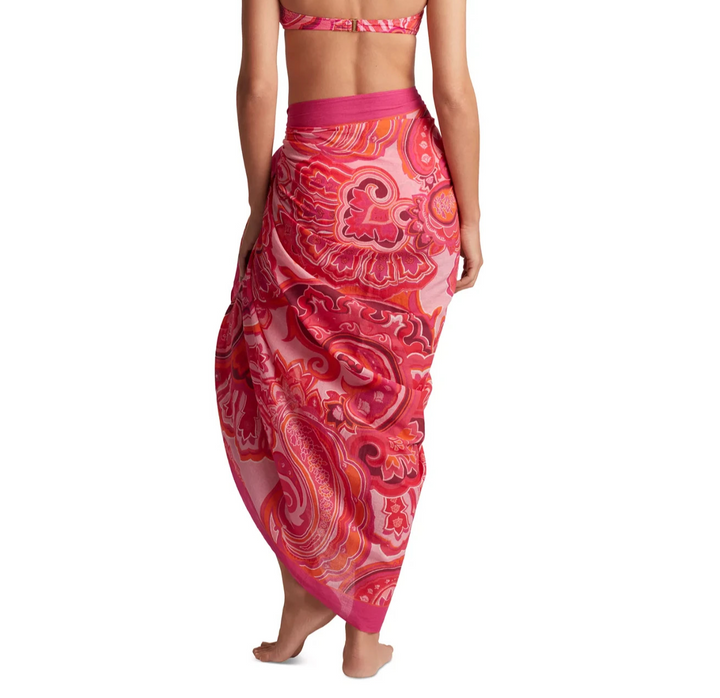 Lauren Ralph Lauren Tied Border Pareo Cover-Up MSRP $120