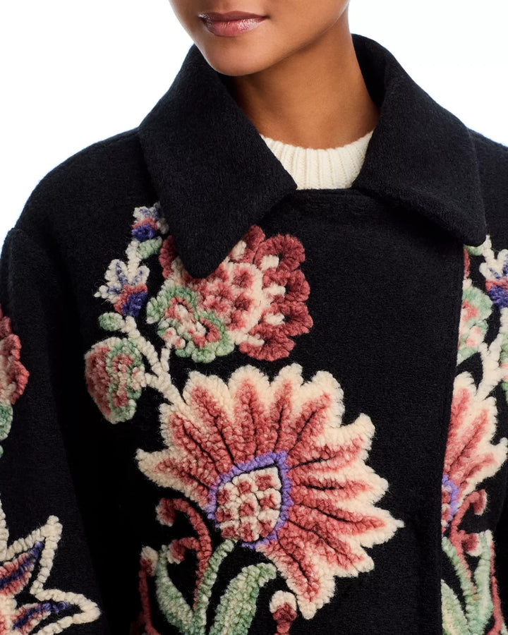 FARM Rio Marvelous Garden Fleece Coat MSRP $398