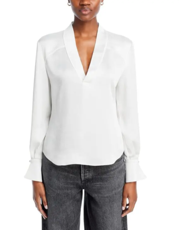 SIMKHAI Maisey V Neck Top MSRP $325