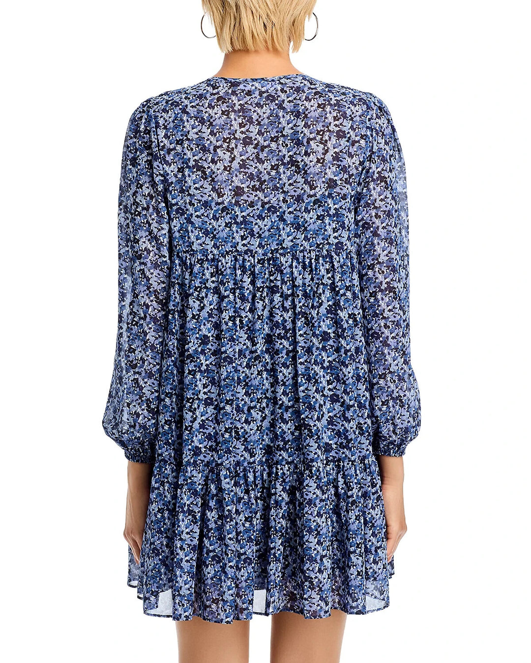 MICHAEL Michael Kors Tie Neck Mini Dress MSRP $255