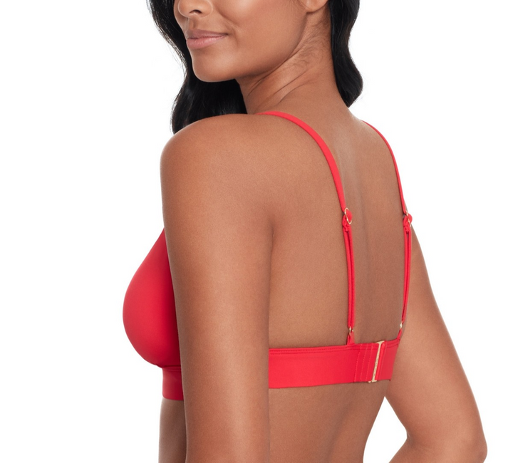 Lauren Ralph Lauren Toggle V-Neck Bikini Top MSRP $100