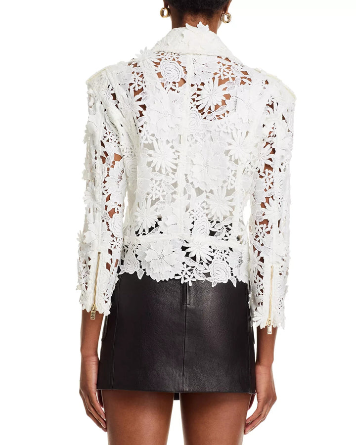 Generation Love Crawford 3D Lace Moto Jacket MSRP $435