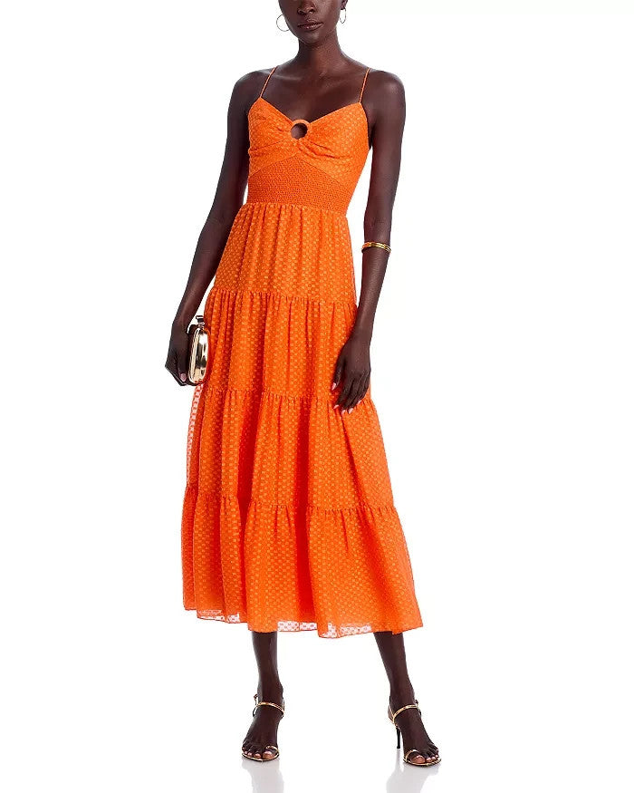 Alice and Olivia Clea Midi Dress MSRP $495