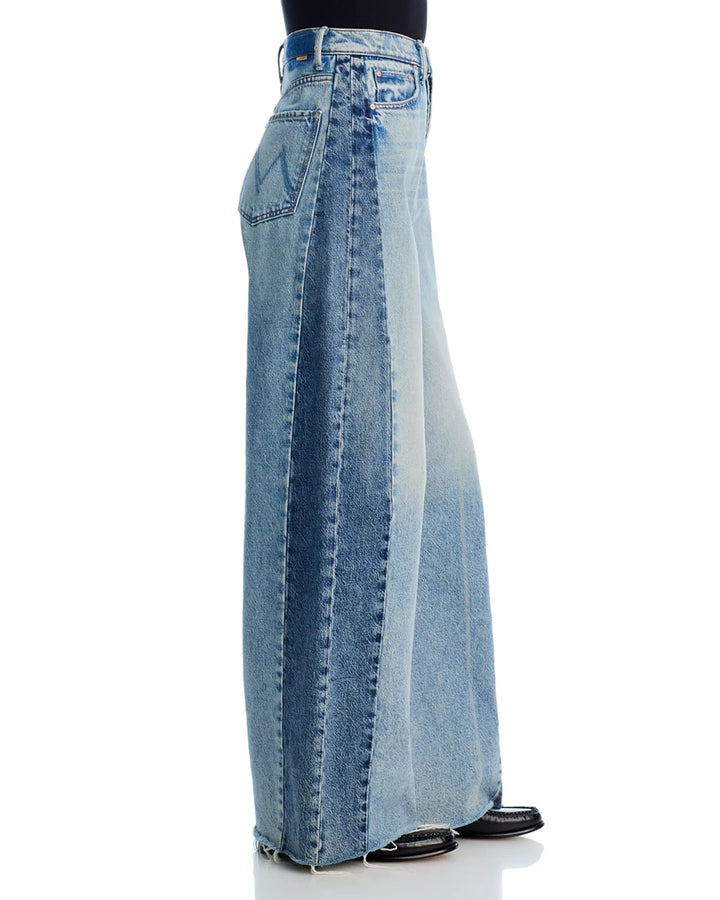 MOTHER Pipe Dream Button Sneak Fray Jeans MSRP $350