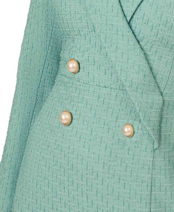 Adrianna Papell Women's Tweed Tuxedo Short Sheath Dress MSRP $229