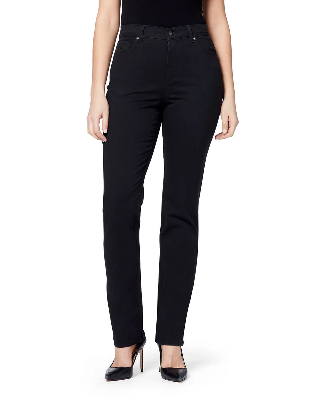 Gloria Vanderbilt Petite Short Amanda High Rise Straight-Leg Jeans MSRP $48