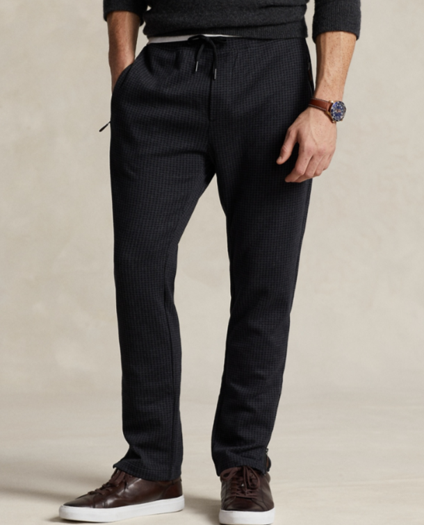 Polo Ralph Lauren Men's Herringbone Double-Knit Jersey Jogger Pants MSRP $168