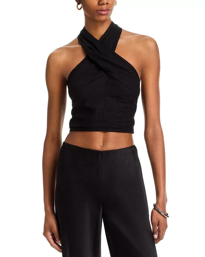 Steve Madden Winnie Halter Crop Top MSRP $69