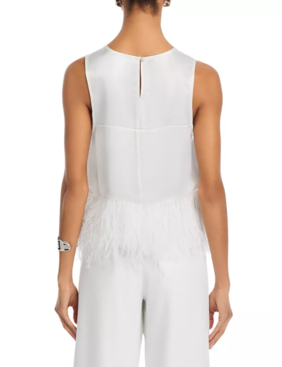 Cinq à Sept Charisse Satin Top MSRP $425