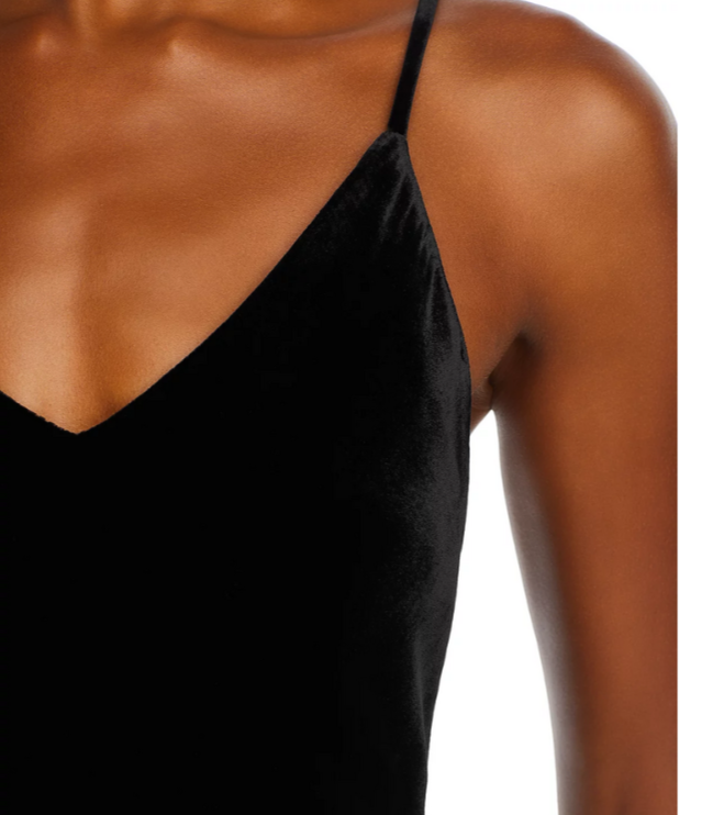 L'AGENCE Seridie Velvet Midi Slip Dress MSRP $595