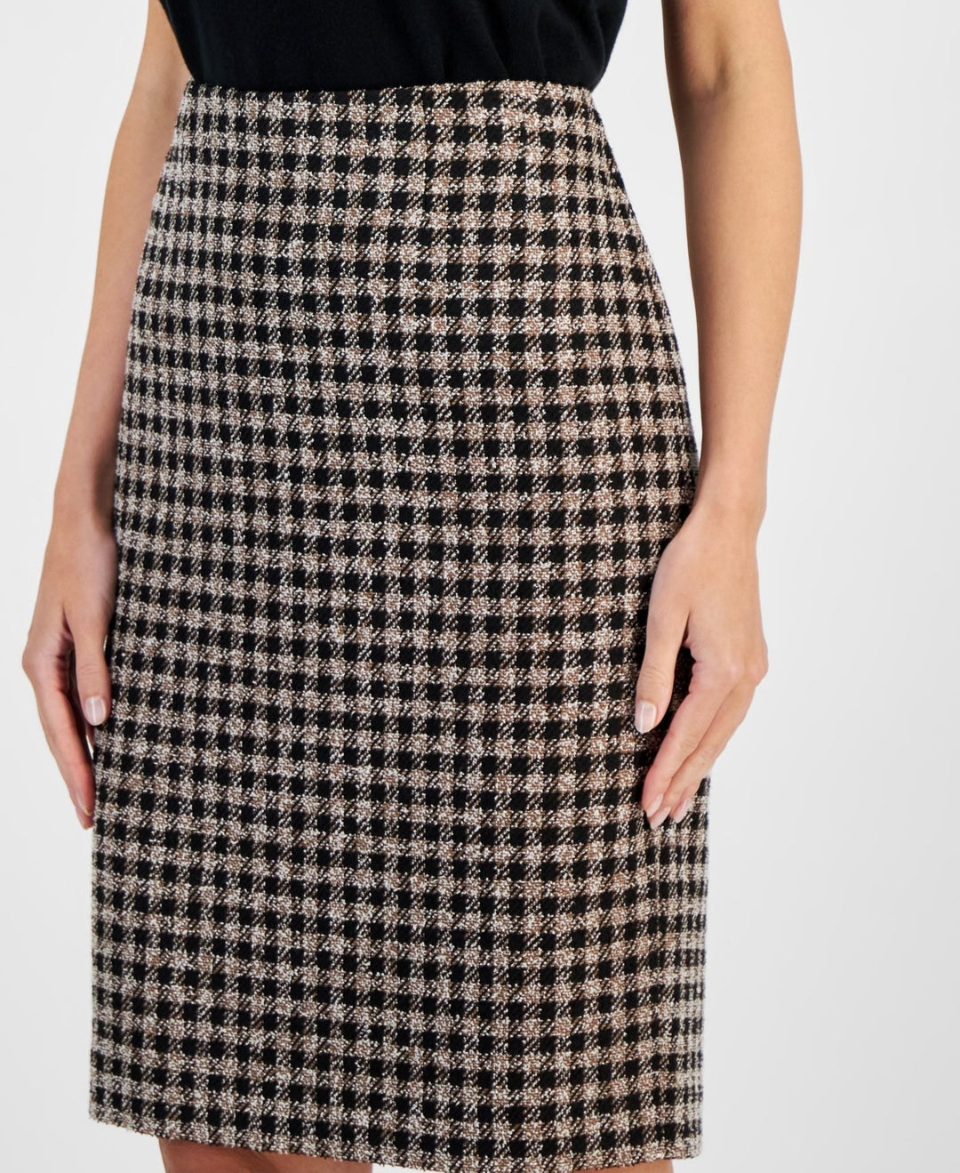 Kasper Petite Plaid Pencil Skirt MSRP $79