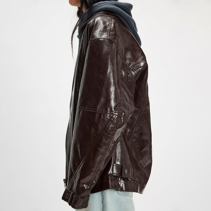 Free People Sloane Faux Leather Jacket MSRP $198