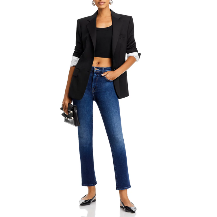 MOTHER The Insider High Rise Ankle Jeans MSRP $238