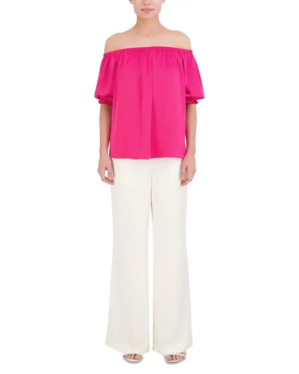 Bcbgmaxazria off-the-shoulder top MSRP $188