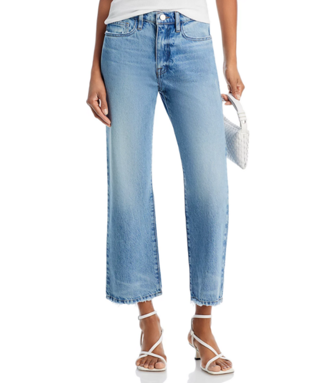 FRAME Le Jane High Rise Ankle Wide Leg Jeans MSRP $278