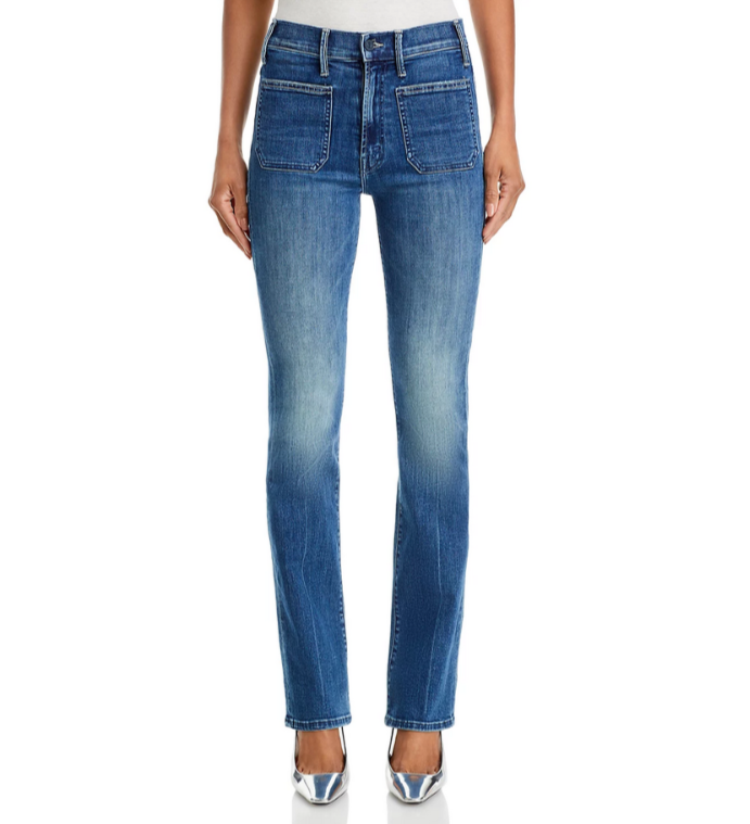 MOTHER The Patch Pocket Insider High Rise Jeans MSRP $268