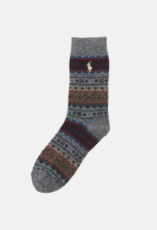 Polo Ralph Lauren  Fair Isle Wool-Blend Trouser Socks MSRP $28