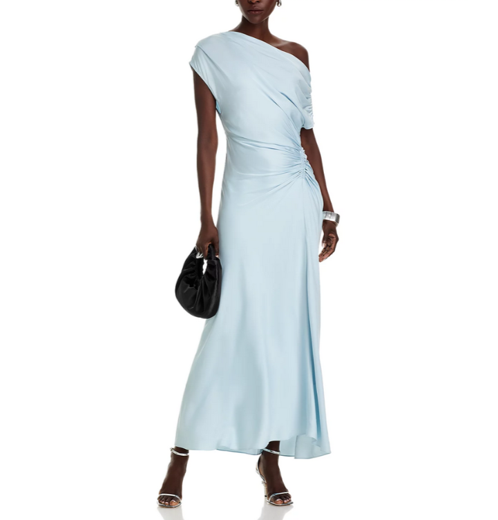 A.L.C. Penny Draped One Shoulder Gown MSRP $595