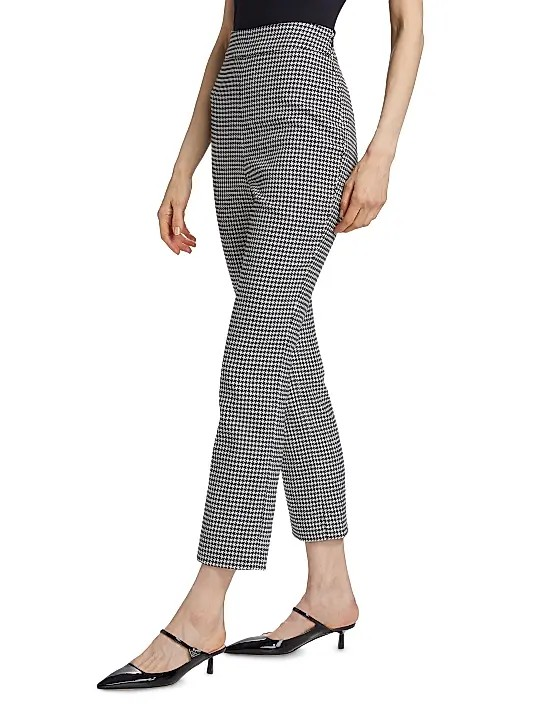 Toccin Women's Claire Houndstooth Crop Pants MSRP $395