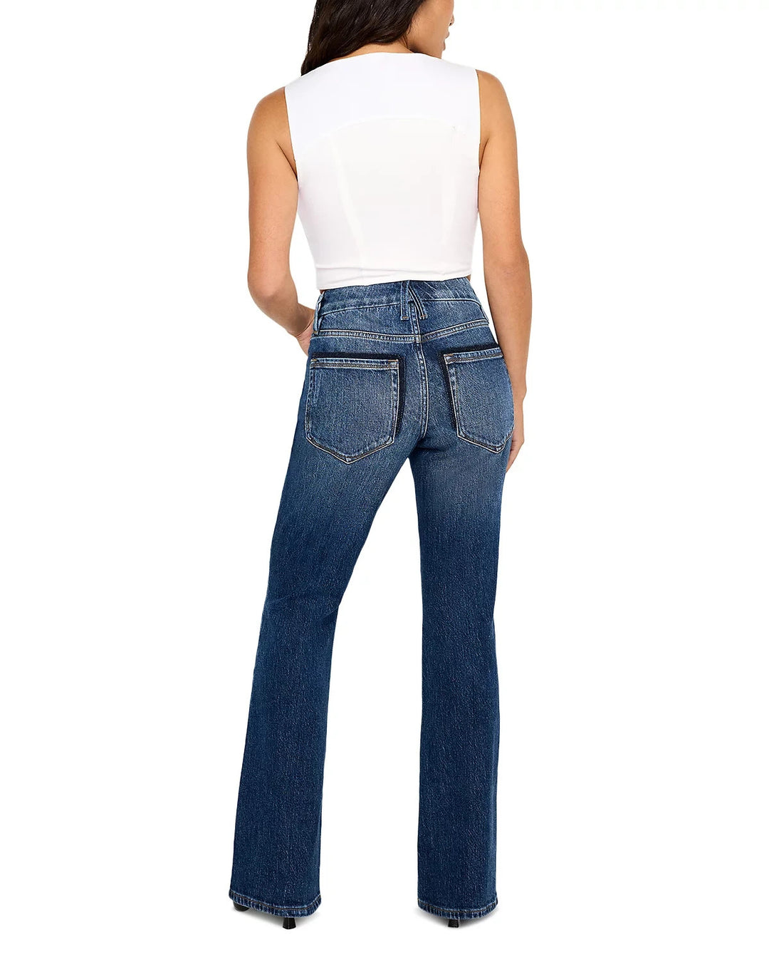 Good American Good Petite Bootcut Jeans MSRP $159