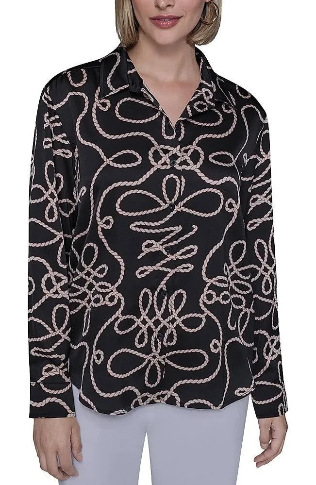 Karl Lagerfeld Paris Oversized Blouse MSRP $99