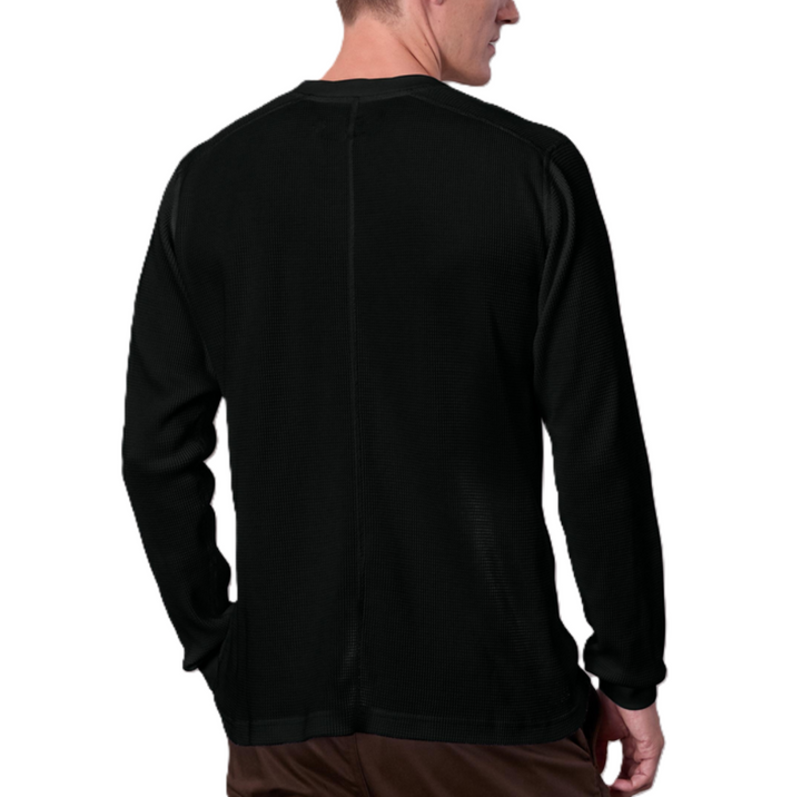 rag & bone Cotton Blend Waffle Knit Henley MSRP $198