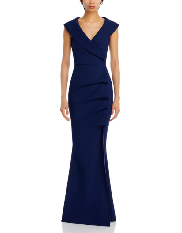 Chiara Boni La Petite Robe Off The Shoulder Maxi Dress MSRP $995