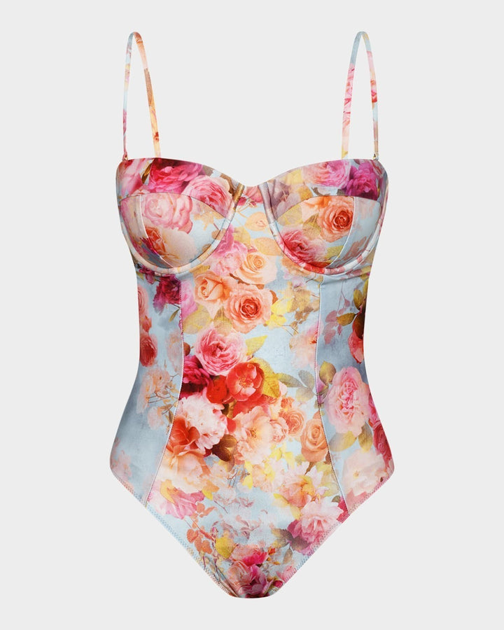 L'AGENCE Amie Soft Cloud Underwire One Piece Swimsuit MSRP $265