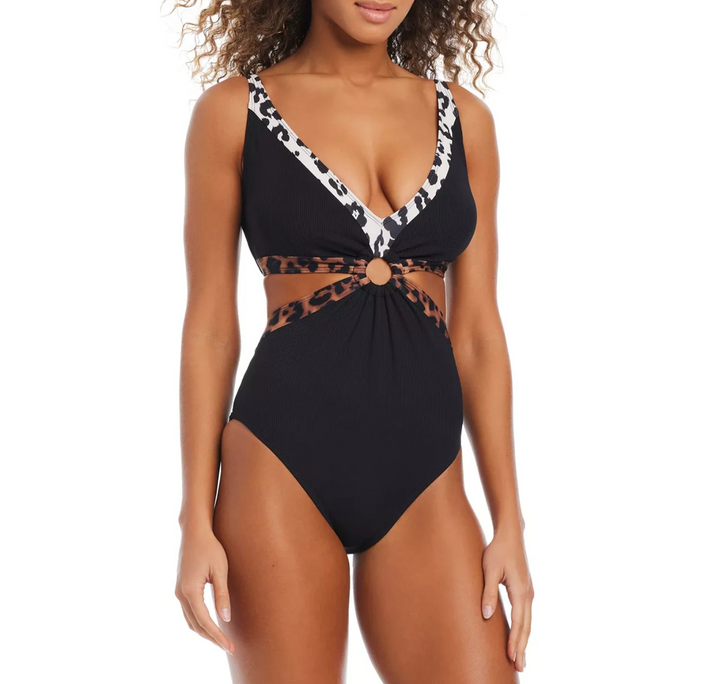 Bar III In My Skin Ring One-Piece Swimsuit MSRP $68