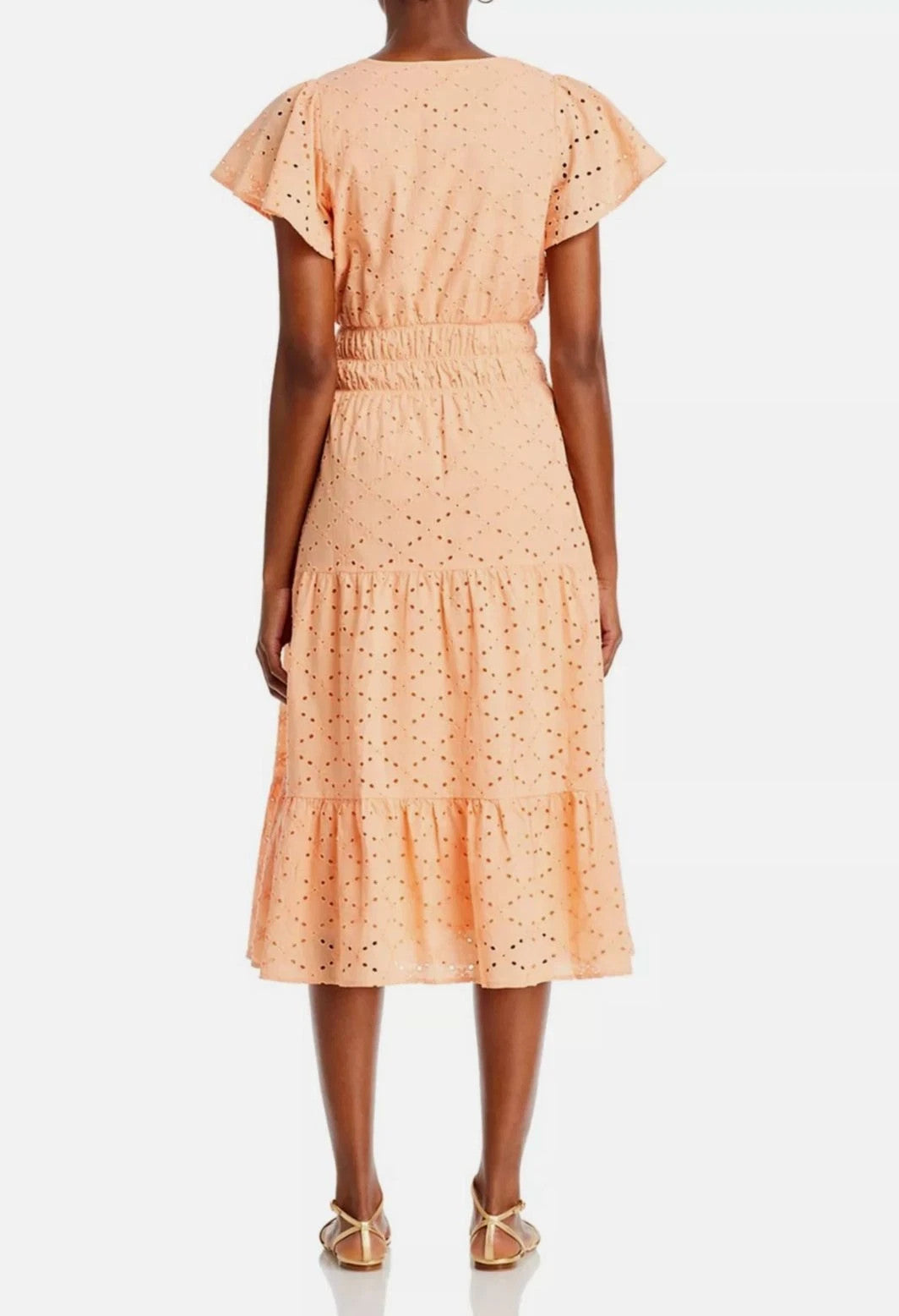 KOKO + MASON Eyelet Midi Dress MSRP $108