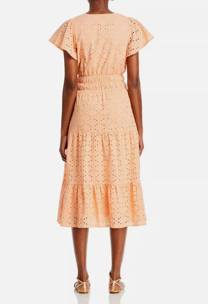 KOKO + MASON Eyelet Midi Dress MSRP $108