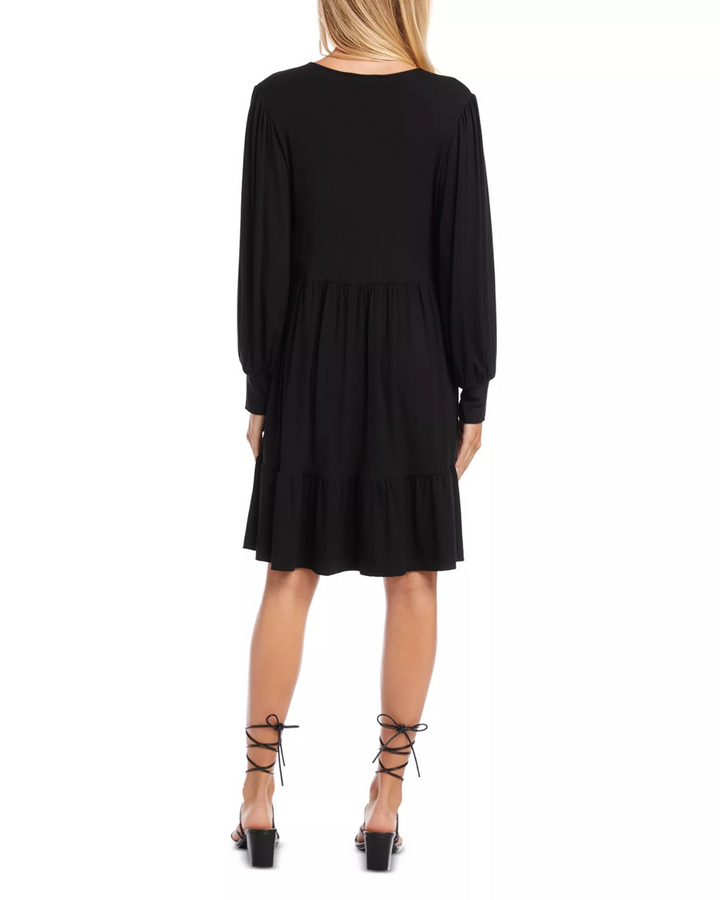 Karen Kane Long Sleeved Tiered Dress MSRP $128