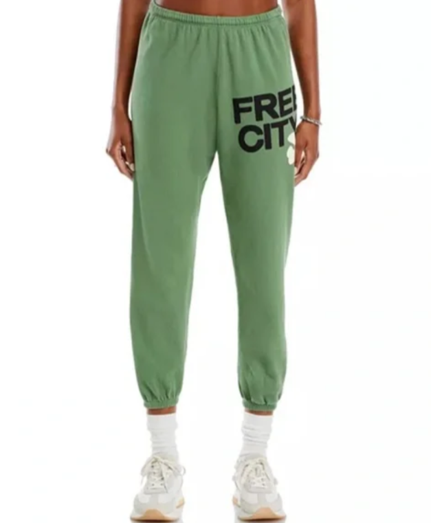 Free City Cotton Logo Sweatpants MSRP $168