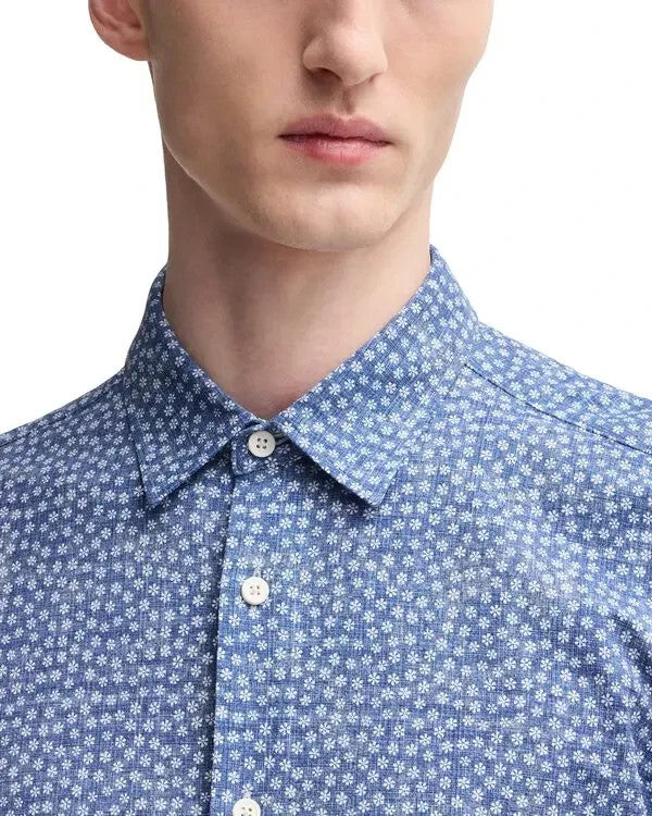 BOSS Roan Kent Slim Fit Button-Front Shirt MSRP $198