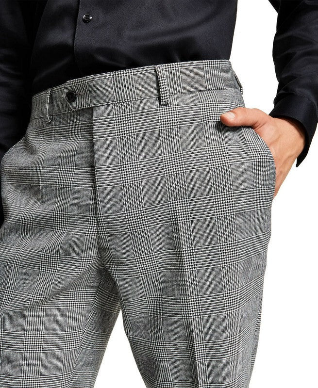 Bar III Slim-Fit Plaid Suit Pants MSRP $175